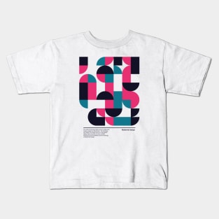 Modernist Design Deconstructed Kids T-Shirt